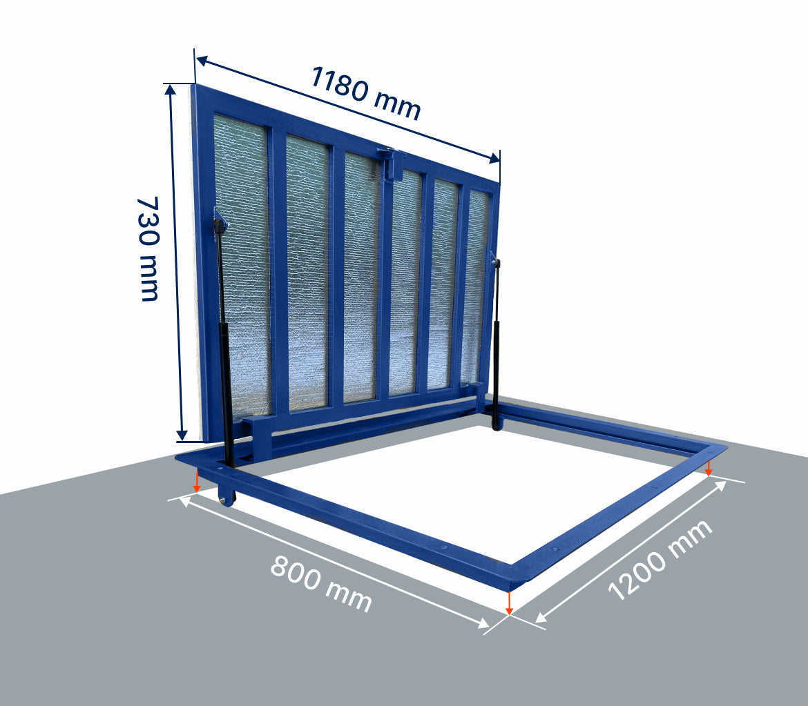 Trappe de sol Trappe d’accès 80 x 120 cm Imperméable