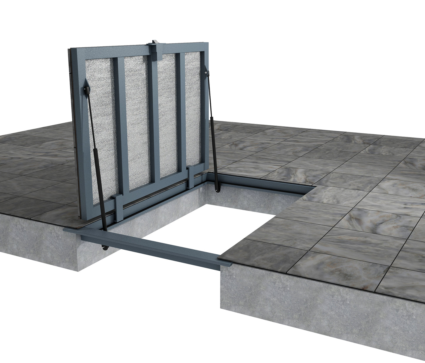 Trappe de sol Trappe d’accès Trappe de visite 60 x 80 cm – Bodenluke